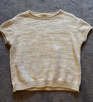 Short Sleeve Sweater Yellow thumbnail 1
