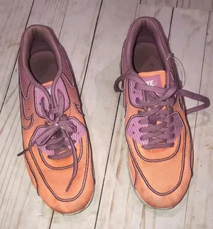 Nike air Max orange and purple ombré sneakers thumbnail 1