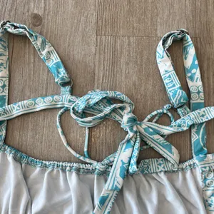 Womens Urban Outfitters Blue/White Printed Bodysuit - L thumbnail 5