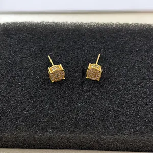 6mm Small CZ Stud Earrings for Men Women Streetwear Punk Hip Hop Unisex Earrings thumbnail 5