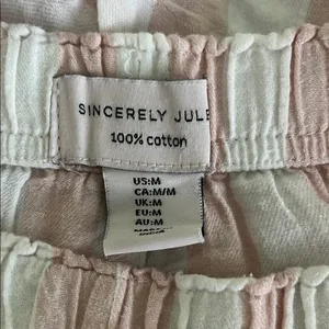 Sincerely Jules Pink & White 2 pc Pajama Set thumbnail 3