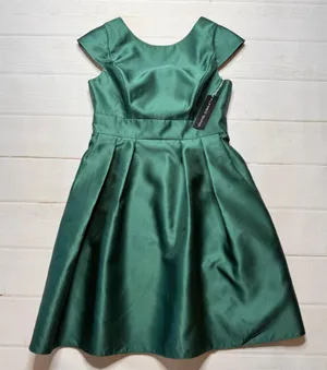 NWT - Alfred Sung - Women’s Hunter Green Cap Sleeve Cocktail Dress - Size 12 thumbnail 1
