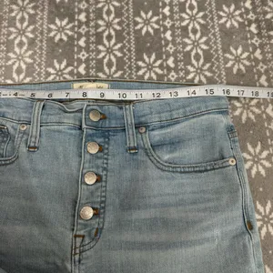 MADEWELL High Rise Skinny Crop Button‎ Front Edition JeanSize 30 Minimalist thumbnail 8