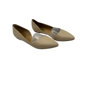 Michael Shannon Alyssa Flats Women‎ 9 Beige d'Orsay Pointed Toe Leather Preppy thumbnail 6