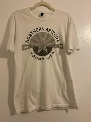 Young Life T shirt White Size M thumbnail 1