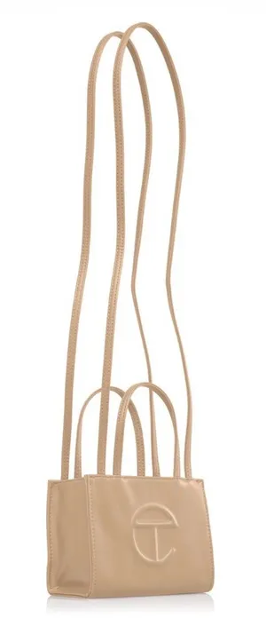 Telfar Small Shopping Bag Cream Crossbody thumbnail 1