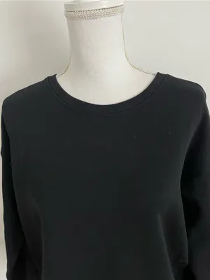 Pact • Black Women's Crewneck Sweatshirt thumbnail 2