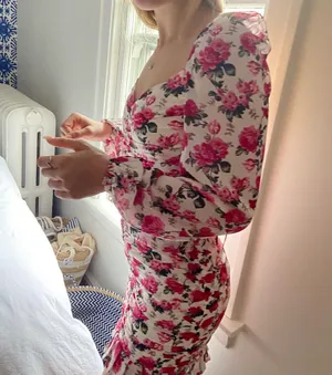 Beginning Boutique Marie Ruched Dress Floral thumbnail 9