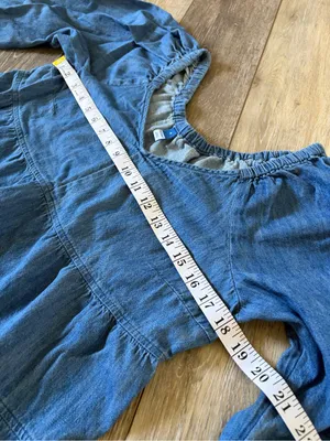 Old Navy Tiered Swing Long-Sleeve Denim Top thumbnail 9