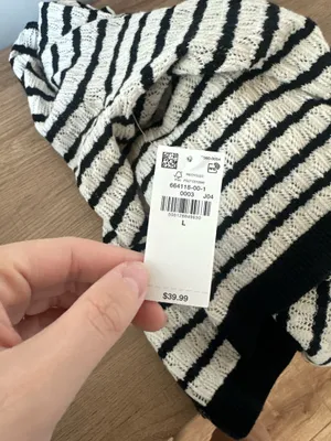 black and white striped cardigan old navy thumbnail 5