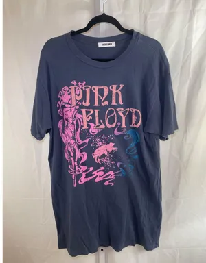 Daydreamer Pink Floyd T-Shirt Dress - Womens Size M - Blue Gray thumbnail 1