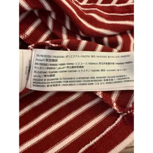 Hollister Red White Striped Long Sleeve Pocket Mini Dress XS y2k academia dainty thumbnail 4