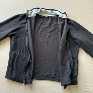 Vintage Fleece Zip Up Jacket Black Size L thumbnail 4