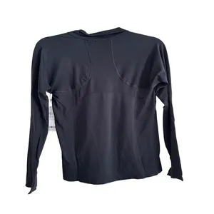 Athleta Momentum Seamless Half Zip Black Long Sleeve Athletic Top M NWT Running‎ thumbnail 7