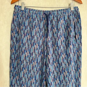 Patagonia Women’s Micro D Joger Fleece Pants Pull On Drawstring in Trees Ikat M thumbnail 3