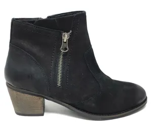 Earth Ralston Leather Bootie Size 8 A5‎ Black thumbnail 1
