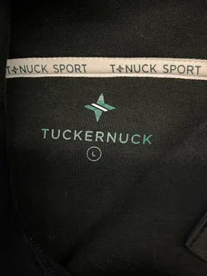 Tuckernuck Sport Sweatshirt Womens Large Black High Neck Button Fleece Pullover thumbnail 7