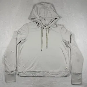 Vuori Halo Essential Hoodie VW226 Light Heather Gray XS Womens Pullover Active thumbnail 1