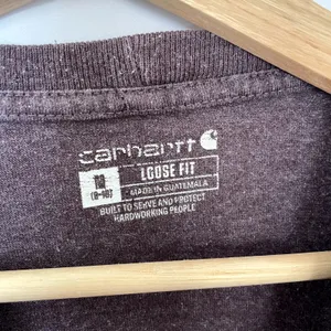 Carhartt loose fit purple pullover sweater women's size medium casual top thumbnail 4