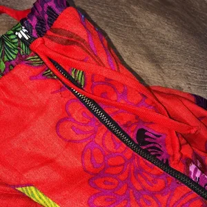 Nanette Lepore size 2 red floral silk blend dress thumbnail 7