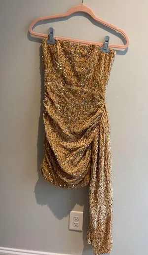 The Pants Store Gold sequin dress thumbnail 3