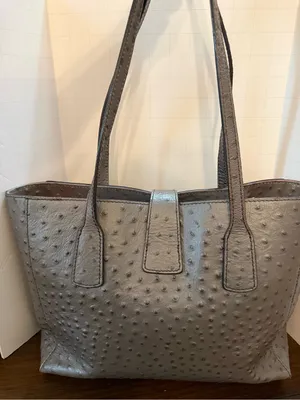 DOONEY & BOURKE | Ostrich Leather Small Shannon Tote thumbnail 3