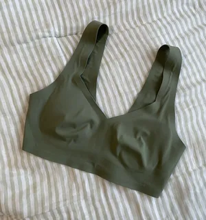 Aerie Smoothez Padded Sweetheart Bralette Size XS Olive Green Sage Second Skin thumbnail 1