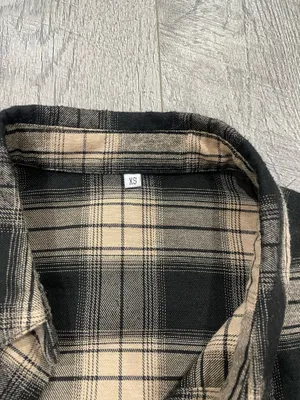 Shein Flannel Button-Up Plaid thumbnail 2