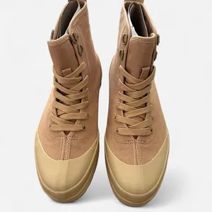 Everlane Canvas Utility Combat Platform Boots – Tan Lug Sole (6.5, NIB) thumbnail 3