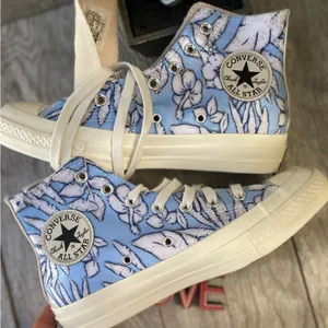 Converse Chuck Taylor high top all star Hawaiian tropical print sneakers sz 7.5 thumbnail 6