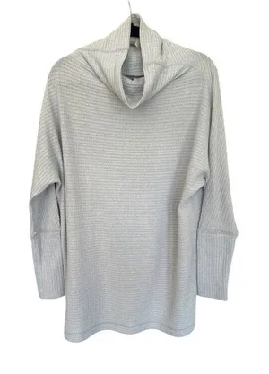 We the Free Free People Ribbed Waffle Turtleneck Tunic Sweater Dress‎ Size Small thumbnail 1