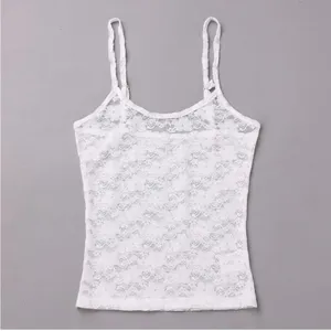 Women's Floral Lace Camisole Tops See Through thumbnail 4