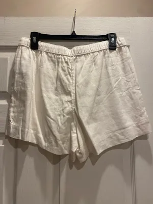 Abercrombie & Fitch Linen-Blend Drawstring Shorts thumbnail 3