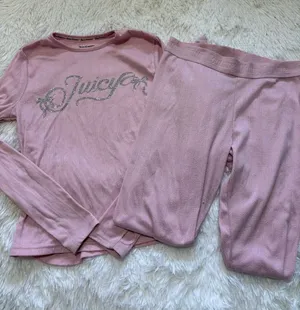 Juicy Couture Pink Two-Piece Pajama Set thumbnail 1