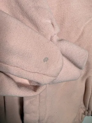 UGG Pink Blush Fleece-Lined Full Zip Hoodie with Logo Tag Medium thumbnail 4
