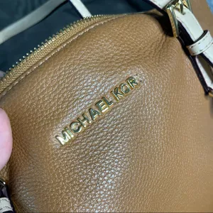 Michael Kors Zip Top Leather Tote Bag thumbnail 7