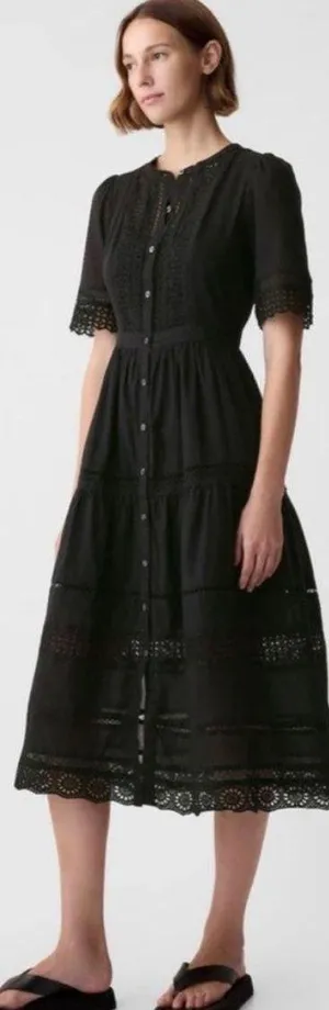 Gap Black Midi Dress thumbnail 3