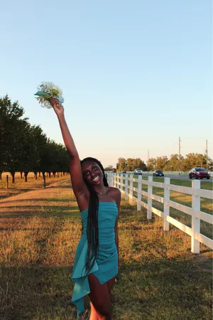 Teal Lucy in the Sky Mini Dress thumbnail 5