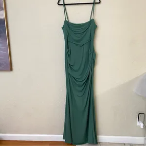 HOUSE OF CB‎ Milena Forest Green Corset Maxi Dress L thumbnail 5