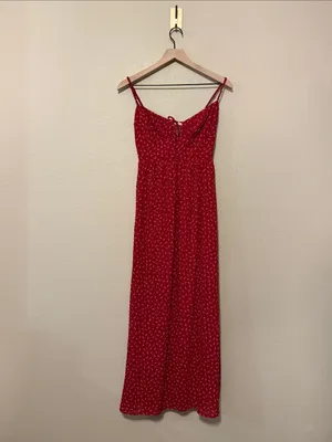 Petal and Pup Ariadine midi dress in Red Size Small NWT thumbnail 3