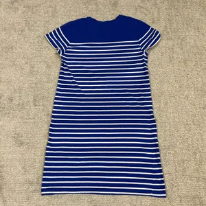 Polo Ralph Lauren Tee Shirt Dress Womens Medium Striped Blue White Nautical thumbnail 6