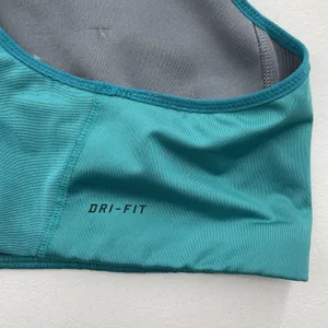 Nike Medium Sports‎ Bra Teal Dri Fit Medium Support Wicking Racerback Athletic thumbnail 6