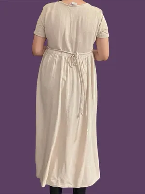Vintage 90s Cream maxi dress. thumbnail 3