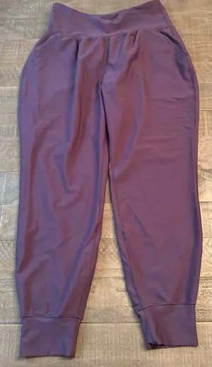 Old Navy Women's Active Purple Powersoft High Rise Go Dry Joggers Size Large thumbnail 1