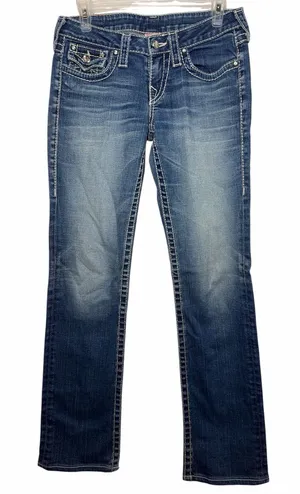 True Religion Low Rise Disco Billie Big T Bootcut Jeans Y2K thumbnail 1