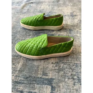 Franco Sarto Green Quilted Leather Platform Sneaker Size 6.5 thumbnail 4