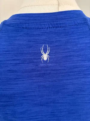 Spyder Women's Short Sleeve Performance Tee in Royal Blue thumbnail 4