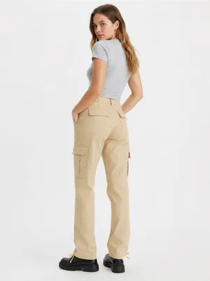 Levi’s ’94 Baggy Cargo Pants Size 29 Khaki Tan Mid Rise Straight Leg Y2K Utility thumbnail 2