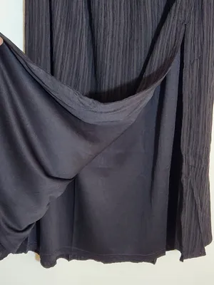 Lulus Black Plissé Maxi Skirt Size Small NWT thumbnail 5