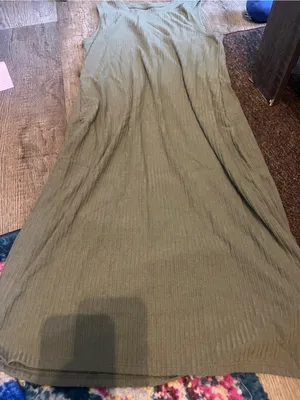 Abercrombie sleeveless Ribbed Tank Dress - Olive Green thumbnail 5